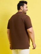 Men Plus Size Helium Solid Polo Tshirt - bigbanana