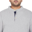 Men Plus Size Hemsworth Solid Henley Tshirt - bigbanana