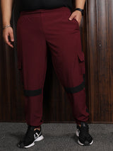 Men Plus Size Heze Colorblock Trackpant - bigbanana