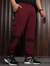 Men Plus Size Heze Colorblock Trackpant - bigbanana