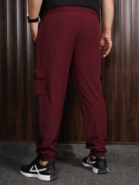 Men Plus Size Heze Colorblock Trackpant - bigbanana