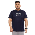 Men Plus Size Hummer Printed Round Neck Tshirt - bigbanana