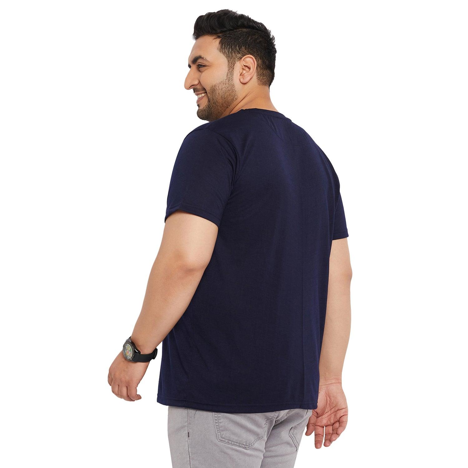 Men Plus Size Hummer Printed Round Neck Tshirt - bigbanana