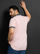 Men Plus Size Husa Solid Polo Tshirt - bigbanana