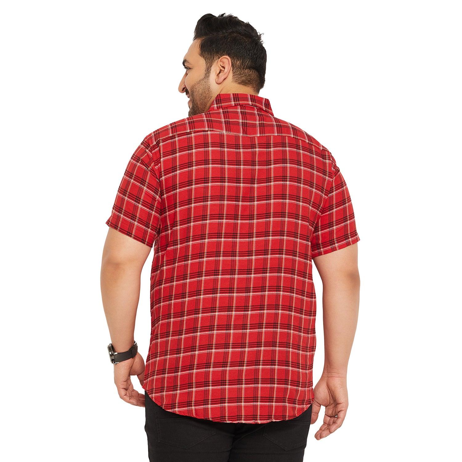 Men Plus Size Hyperon Check Shirt - bigbanana