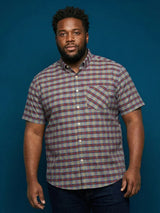 Men Plus Size Jura Multicolor Checkered Casual Shirt