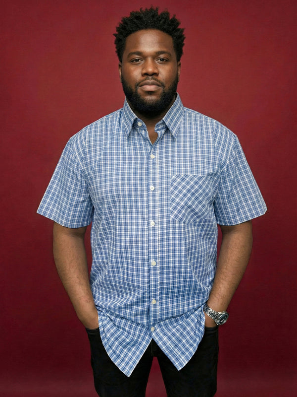 Men Plus Size Shale Multicolor Checkered Casual Shirt