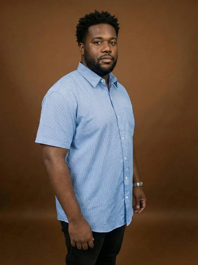 Men Plus Size Yuna Multicolor Checkered Casual Shirt