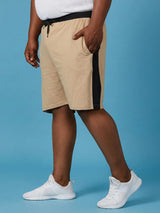Men Plus Size Andit Colorblock Shorts
