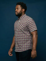 Men Plus Size Jura Multicolor Checkered Casual Shirt