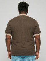 Men Plus Size Everlasting Brown Solid Polo Tshirt
