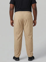 Men Plus Size Ambit Beige Solid Trackpant