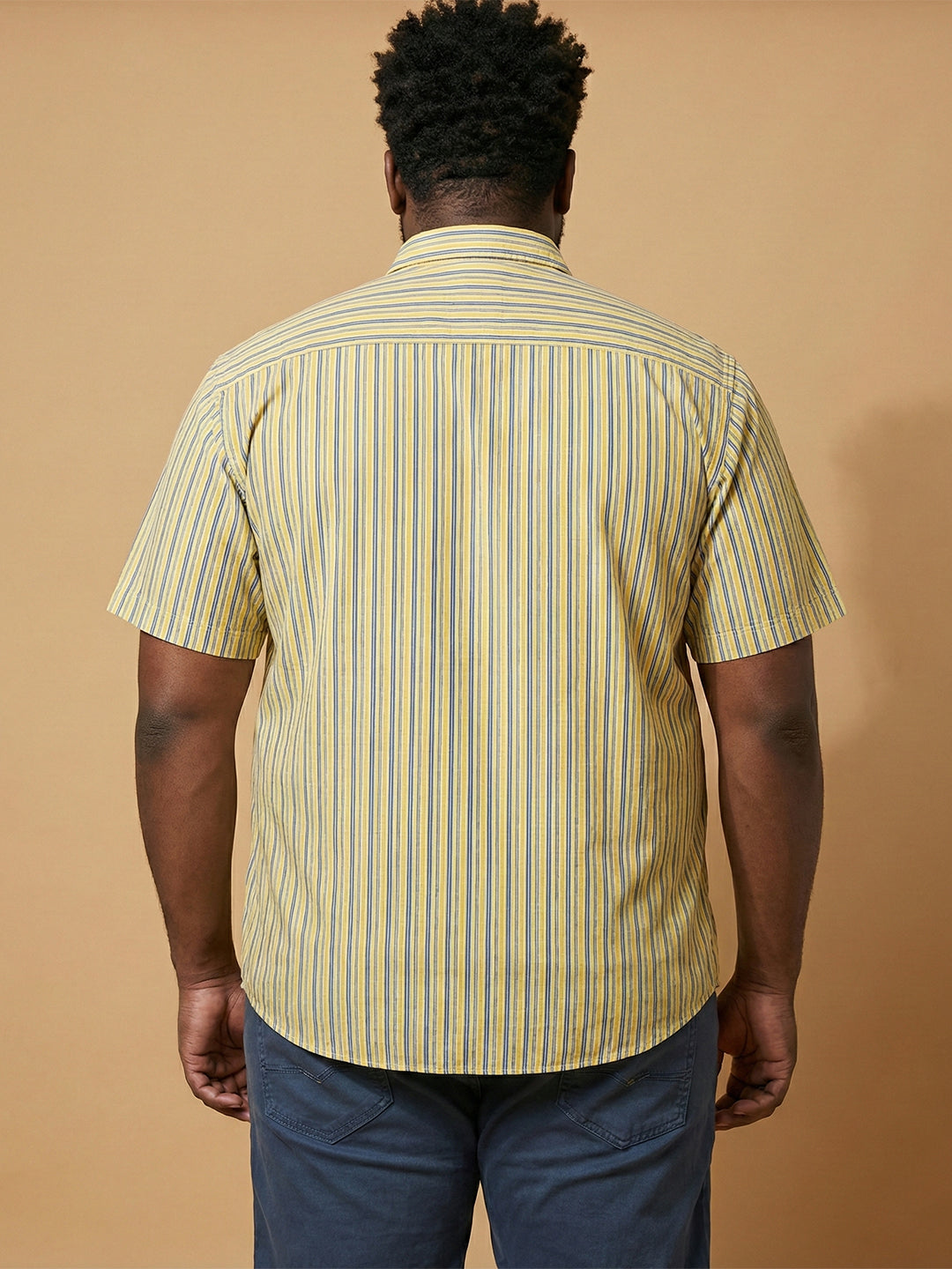 Men Plus Size Brine Multicolor Checkered Casual Shirt