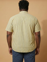 Men Plus Size Brine Multicolor Checkered Casual Shirt