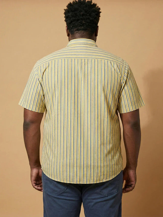 Men Plus Size Brine Multicolor Checkered Casual Shirt