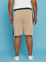 Men Plus Size Andit Colorblock Shorts