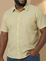 Men Plus Size Brine Multicolor Checkered Casual Shirt