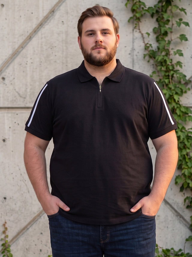 Men Plus Size Shawn Solid Polo Tshirt