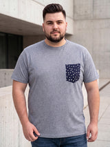 Men Plus Size Stoddart Solid Round Neck Tshirt