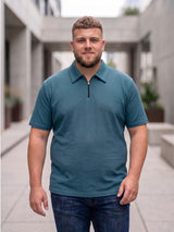 Men Plus Size Kavroze Teal Polo Tshirts