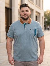 Men Plus Size Koriyo Solid Polo Tshirt