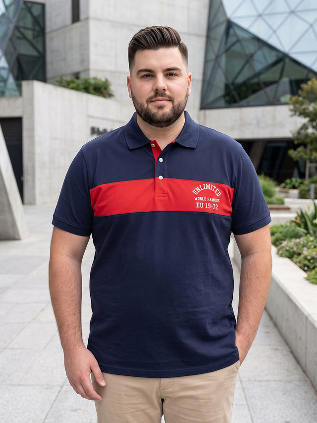Men Plus Size Fraser Solid Polo Tshirt