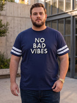 Men Plus Size Melbo Navy Blue Printed Round Neck Tshirts