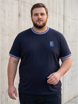 Men Plus Size Mule-B Solid Round Neck Tshirt