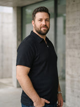 Men Plus Size Blaktex Black Polo Tshirts