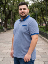 Men Plus Size Pacific Solid Polo Tshirt