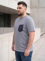 Men Plus Size Stoddart Solid Round Neck Tshirt