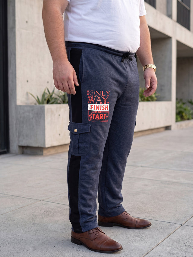 Men Plus Size Marlo Printed Trackpant