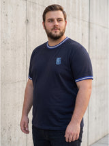Men Plus Size Mule-B Solid Round Neck Tshirt