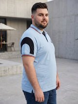 Men Plus Size Trench Printed Polo Tshirt