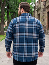 Men Plus Size Barra Multi Check Shirts