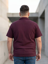 Men Plus Size Marqivo Wine Polo Tshirts