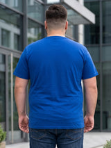 Men Plus Size Spoon Solid V-Neck Tshirt