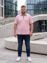 Men Plus Size Rosvique Pink Polo Tshirts