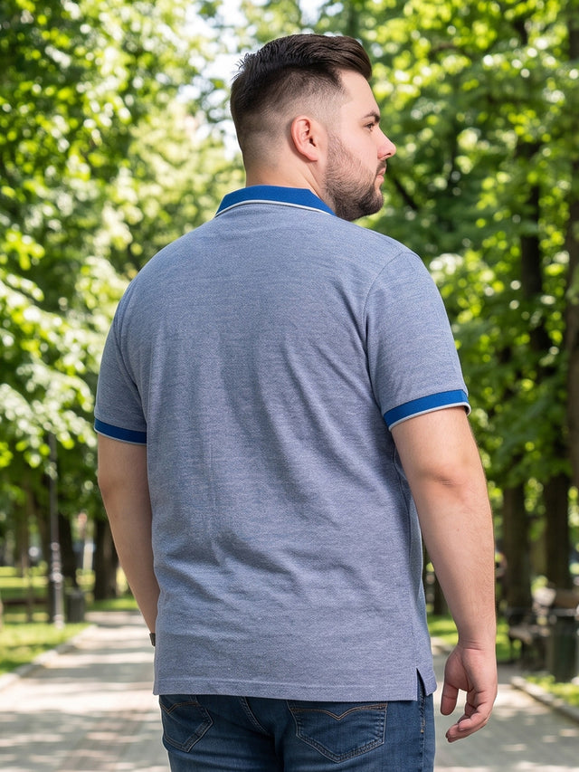Men Plus Size Pacific Solid Polo Tshirt