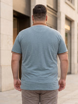 Men Plus Size Koriyo Solid Polo Tshirt
