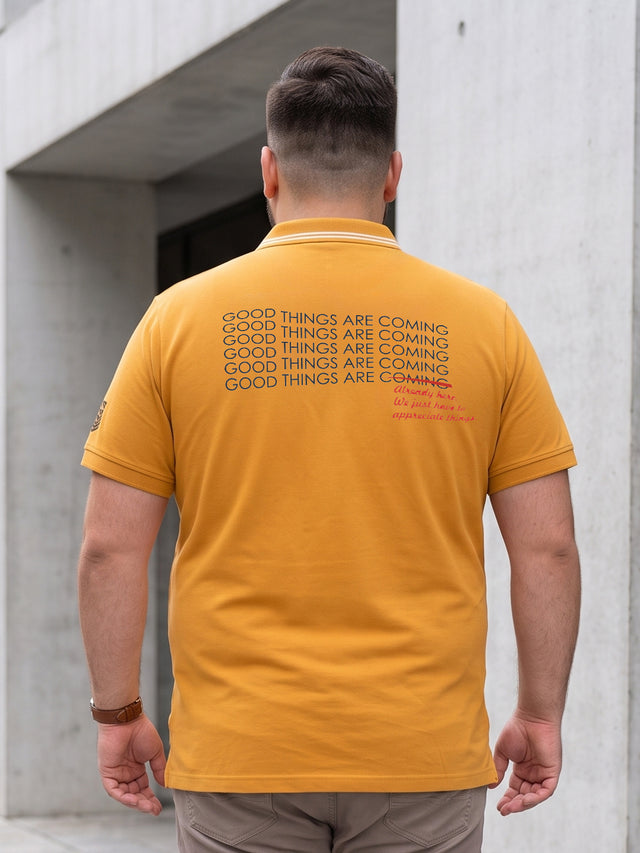 Men Plus Size Chiko Printed Polo Tshirt