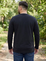 Men Plus Size Terrino Colorblock Henley Tshirt