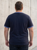 Men Plus Size Mule-B Solid Round Neck Tshirt