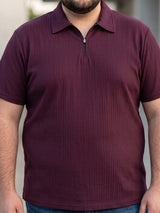Men Plus Size Marqivo Wine Polo Tshirts