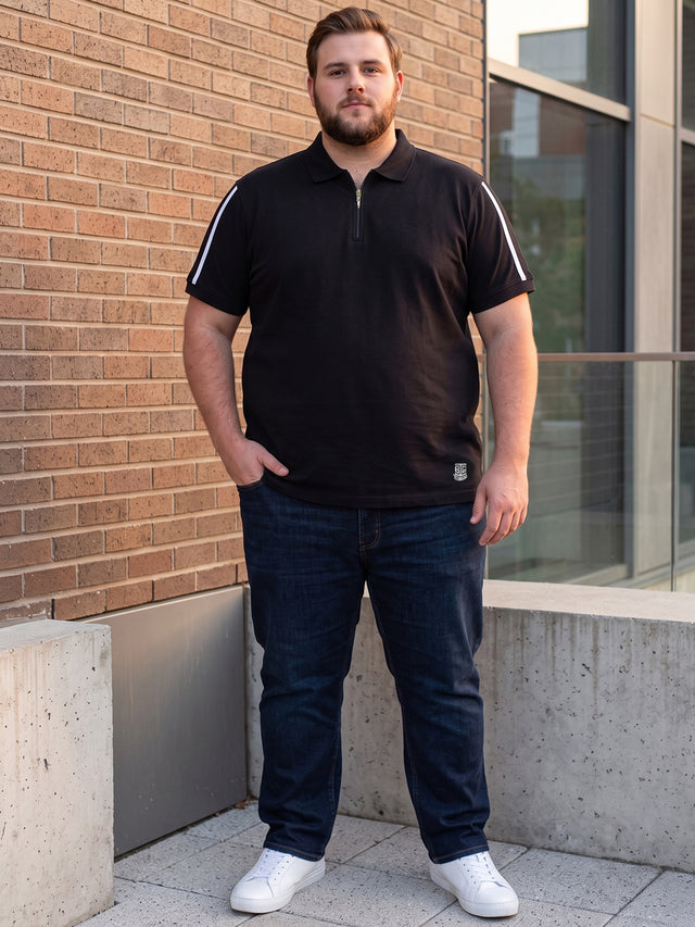 Men Plus Size Shawn Solid Polo Tshirt