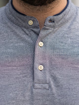 Men Plus Size Lazon Solid Henley Tshirt