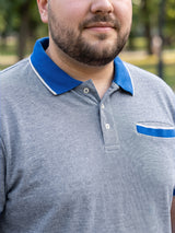 Men Plus Size Pacific Solid Polo Tshirt