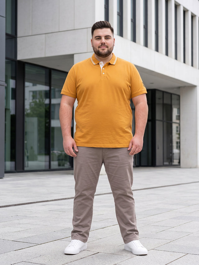 Men Plus Size Chiko Printed Polo Tshirt