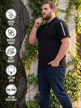 Men Plus Size Shawn Solid Polo Tshirt
