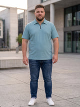 Men Plus Size Velzuno Sky Blue Polo Tshirts